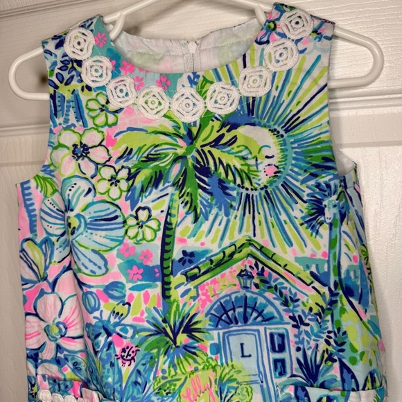 Lilly Pulitzer Girls Little Lilly Classic Maxi Multi Lilly's House EUC SIZE 3 - Picture 2 of 10